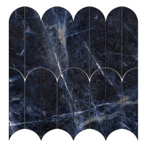 mozaic Allmarble-Sodalite Blu Mosaico Ventaglio-Marazzi